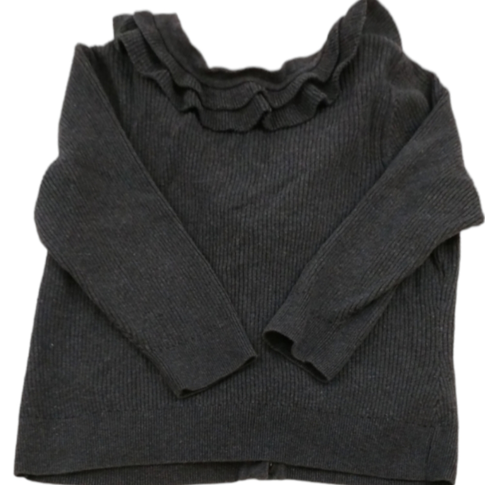 Talbots Petite Ruffle Front Button Up Cardigan‎ - Picture 5 of 11